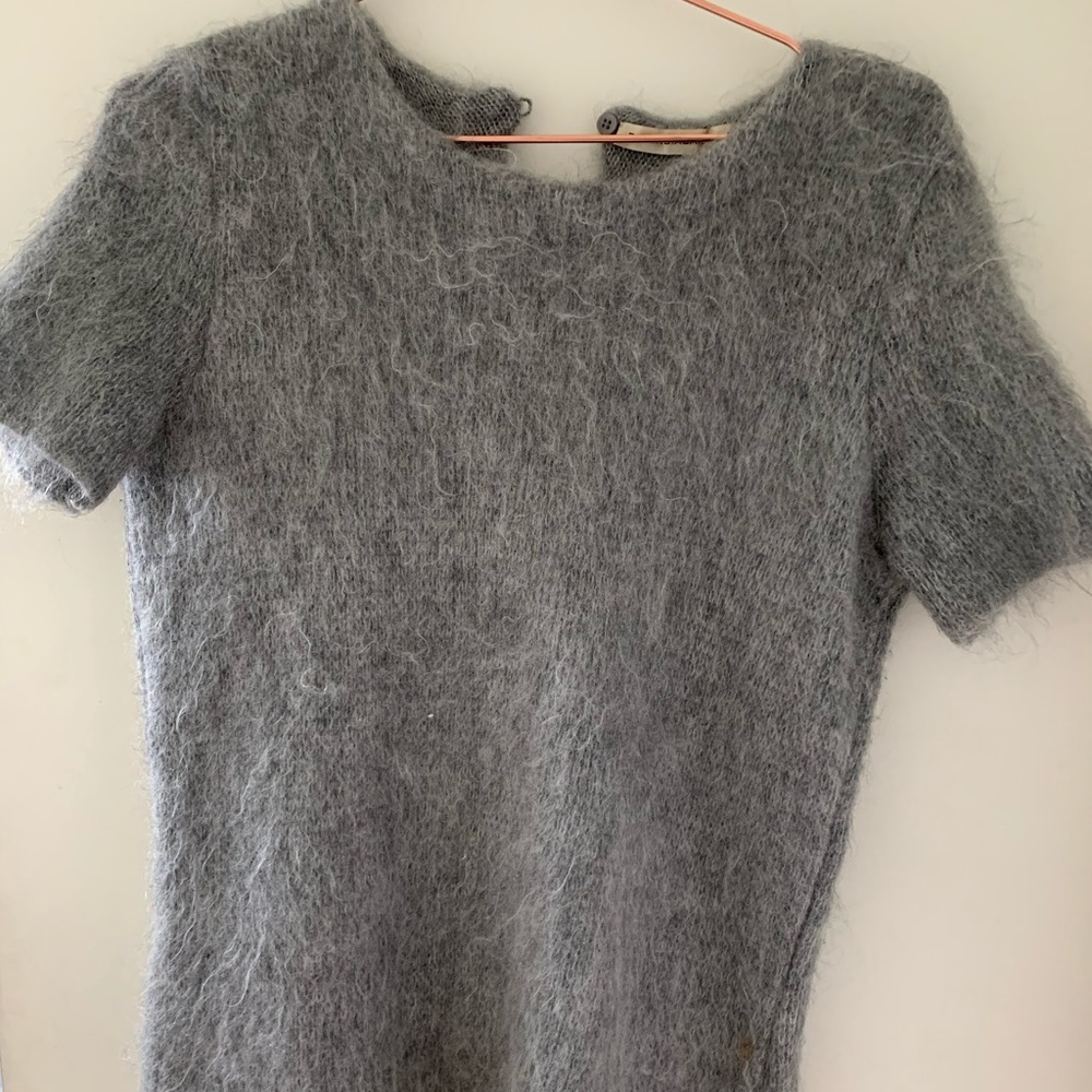 Balenciaga fur t shirt
